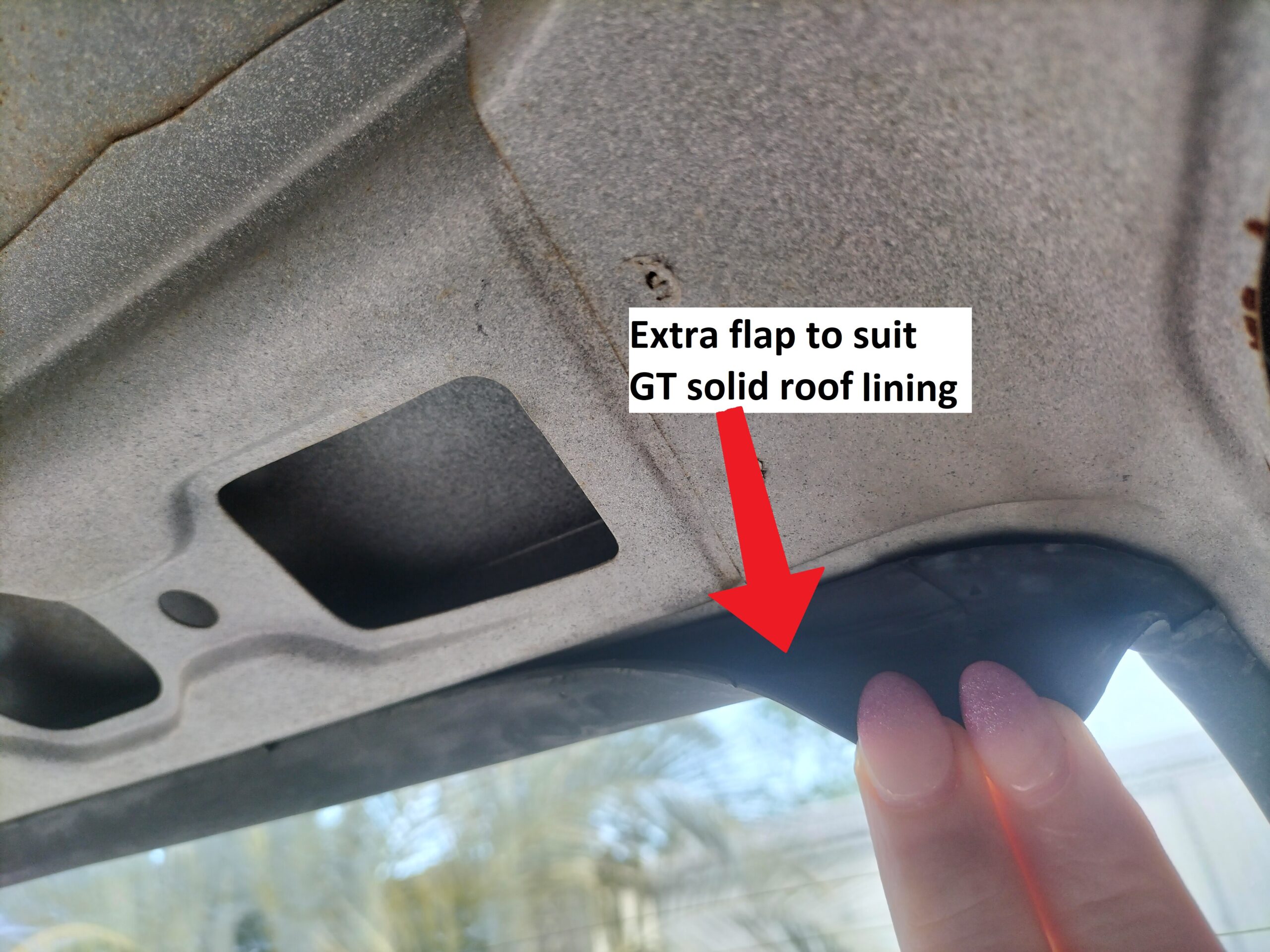 ra40 celica rear windscreen seal